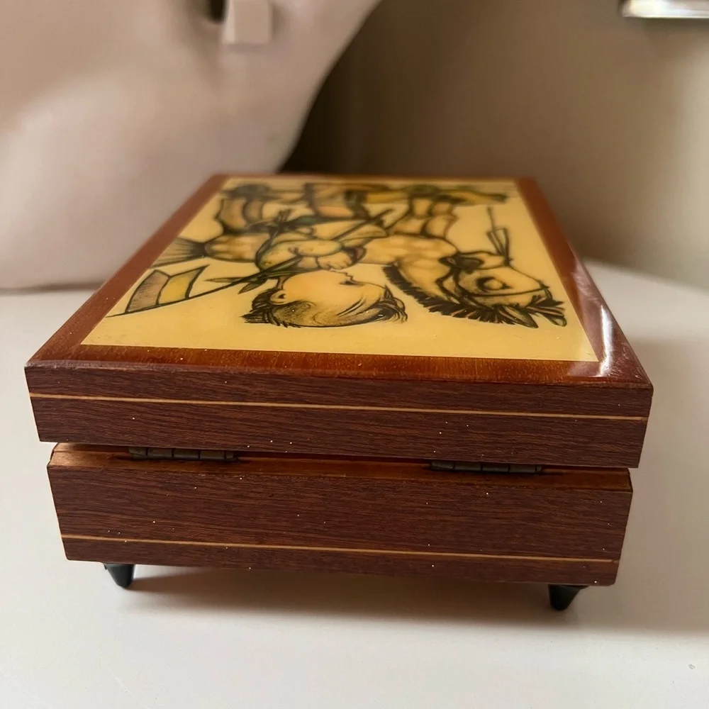 VTG Hummel Wooden Music Box Germany Impossible Dream Nostalgic Gift